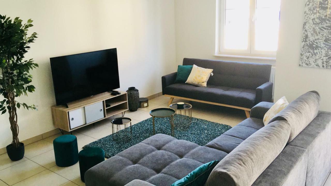Art Deco 100M2 Flat 2 Min Walking From Train Station In City Center, Free Parking And Terrace - 2B Luxemburg Exteriör bild